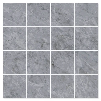 Marmor Mosaik Klinker Marmi Reali Grå Matt 30x30 (7x7) cm